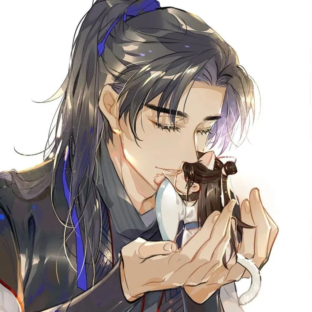 二哈和他的白猫师尊头像想对全世界说晚安恰好你就是全世界