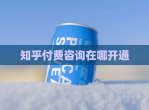 知乎付费咨询在哪开通