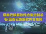 蓝奏云<strong>破解</strong>软件合集资料羊毛(蓝奏云<strong>破解</strong>软件合集网址最新链接)