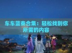 车车蓝奏合集：轻松找到你所需的内容