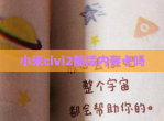 小米civi2能插内存卡吗