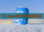 VS Code模式手册在哪设置