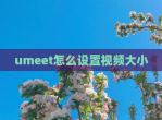 umeet怎么设置<strong>视频</strong>大小