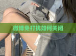 微博免打扰如何关闭