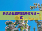 腾讯会议增强暗场景方法一览