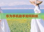 华为手机<strong>助手</strong>如何刷机