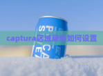 captura区域录制如何设置