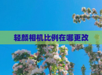 轻颜相机比例在哪更改
