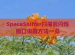 SpaceSniffer扫描后闪烁窗口设置方法一览