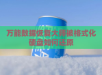 万能数据恢复大师被格式化硬盘如何还原