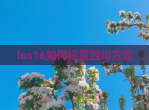 ios16如何设置四川方言
