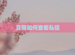 豆瓣如何查看私信
