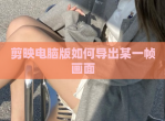 剪映电脑版如何导出某一帧画面