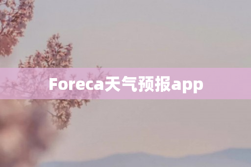 Foreca天气预报app