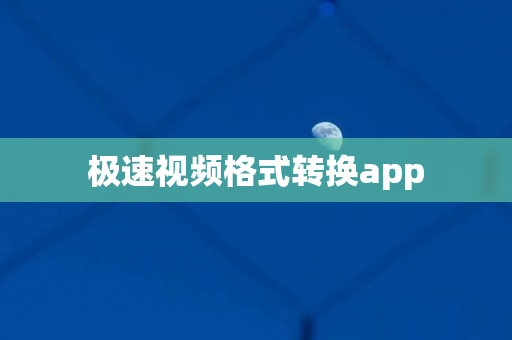 极速视频格式转换app