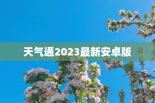 天气通2023最新安卓版
