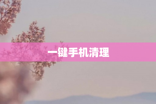 一键手机清理