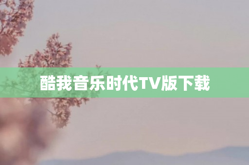 酷我音乐时代TV版下载