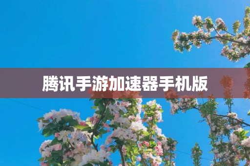 腾讯手游加速器手机版