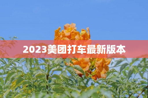 2023美团打车最新版本