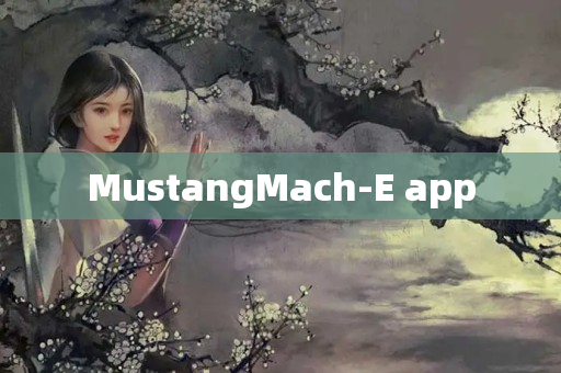 MustangMach-E app