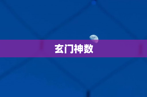 玄门神数