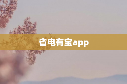 省电有宝app