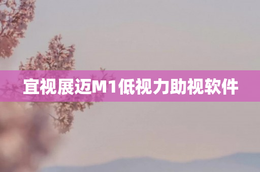宜视展迈M1低视力助视软件