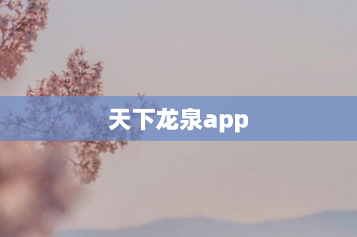 天下龙泉app