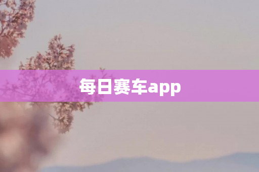 每日赛车app