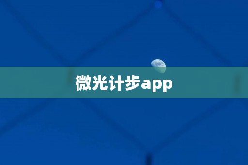 微光计步app