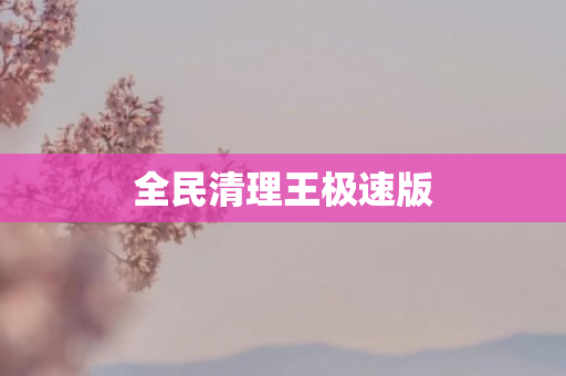 全民清理王极速版