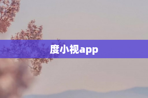 度小视app
