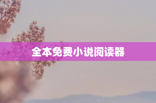 全本免费小说阅读器