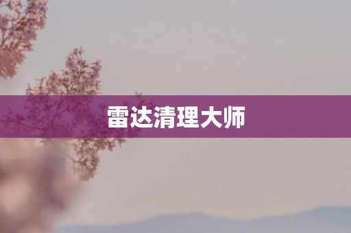 雷达清理大师