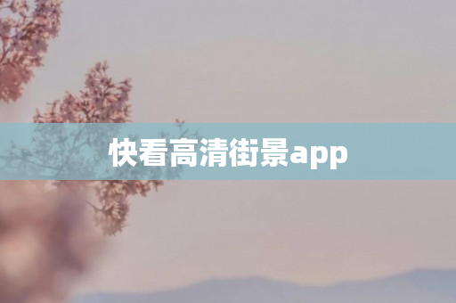 快看高清街景app