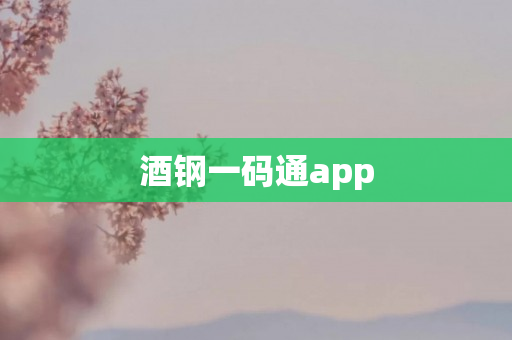 酒钢一码通app