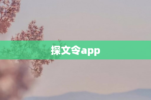 探文令app