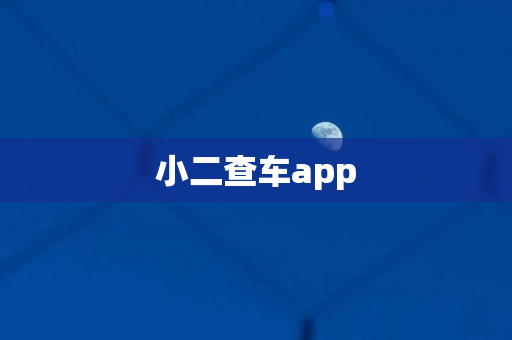 小二查车app
