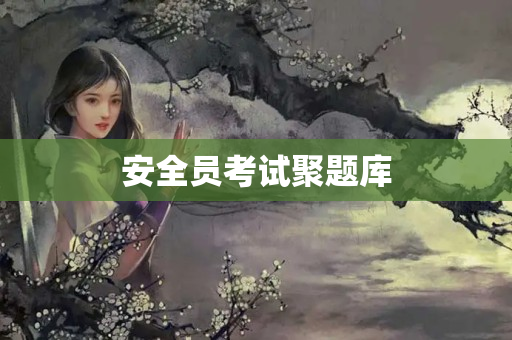 安全员考试聚题库