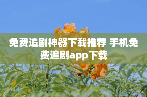 免费追剧神器下载推荐 手机免费追剧app下载