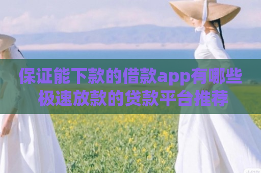 保证能下款的借款app有哪些 极速放款的贷款平台推荐
