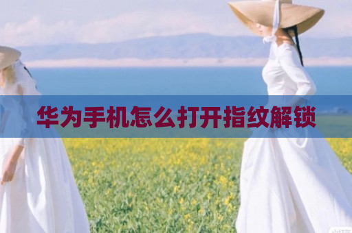 华为手机怎么打开指纹解锁