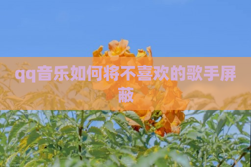 qq音乐如何将不喜欢的歌手屏蔽