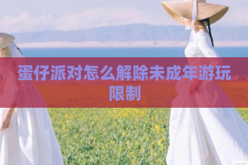 蛋仔派对怎么解除未成年游玩限制