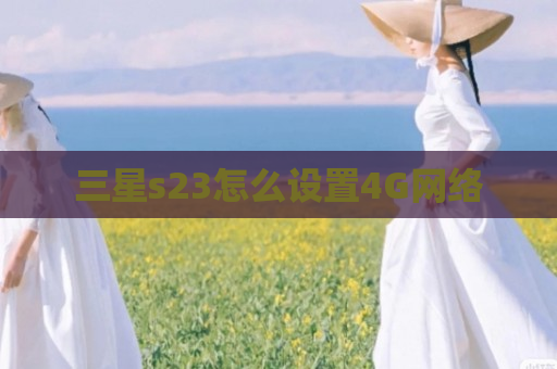 三星s23怎么设置4G网络