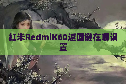 红米RedmiK60返回键在哪设置