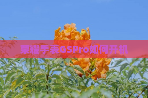 荣耀手表GSPro如何开机