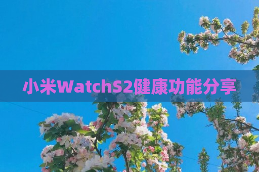 小米WatchS2健康功能分享