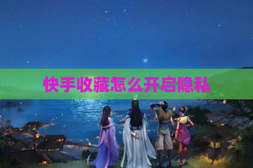 快手收藏怎么开启隐私